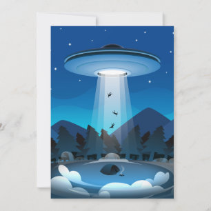 Abduktion av vanliga UFO-objekt Tack Kort