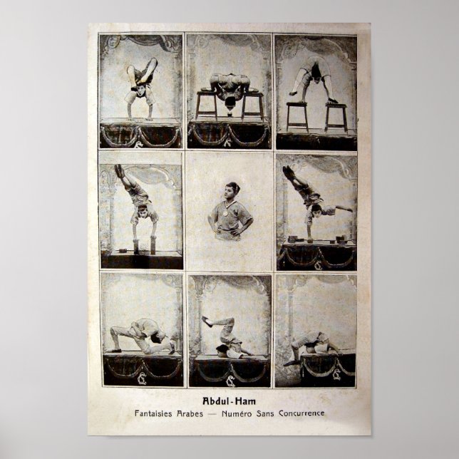 Abdul Ham Vintage Circus Poster (Framsidan)