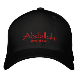 Abdullah Namn Cap / Hat Broderad Keps