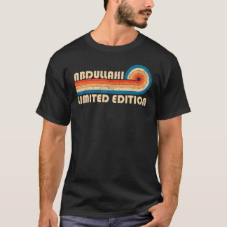 ABDULLAHI Surname Retro Vintage 80s 90-årsdag R T Shirt