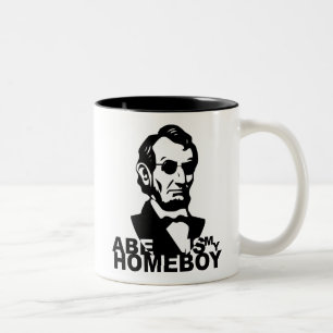 Abe är min Homeboy Två-Tonad Mugg