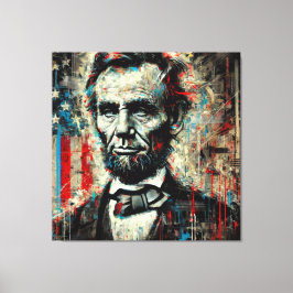 ABE LINCOLN 16TH U.S PRESIDENT 12 CANVASTRYCK