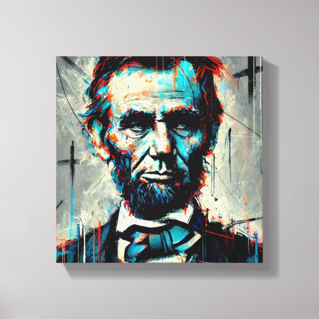 ABE LINCOLN 16TH U.S PRESIDENT 2 CANVASTRYCK (Framsida)