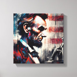 ABE LINCOLN 16TH U.S PRESIDENT 3 CANVASTRYCK