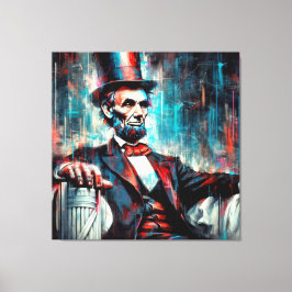 ABE LINCOLN 16TH U.S PRESIDENT 6 CANVASTRYCK