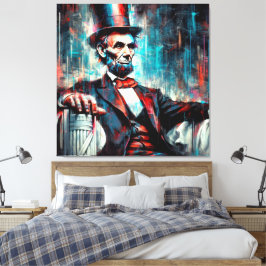 ABE LINCOLN 16TH U.S PRESIDENT 6 CANVASTRYCK