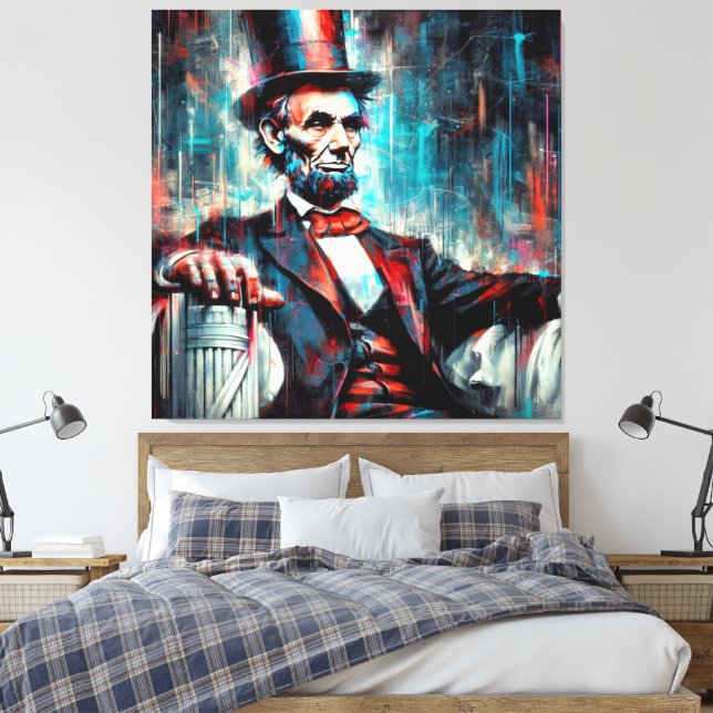 ABE LINCOLN 16TH U.S PRESIDENT 6 CANVASTRYCK (Insitu (sovrum))