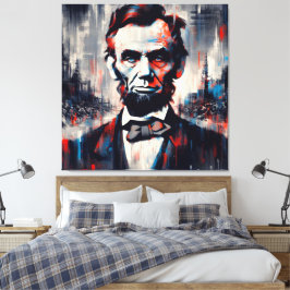 ABE LINCOLN 16TH U.S PRESIDENT 7 CANVASTRYCK