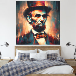 ABE LINCOLN 16TH U.S PRESIDENT 9 CANVASTRYCK