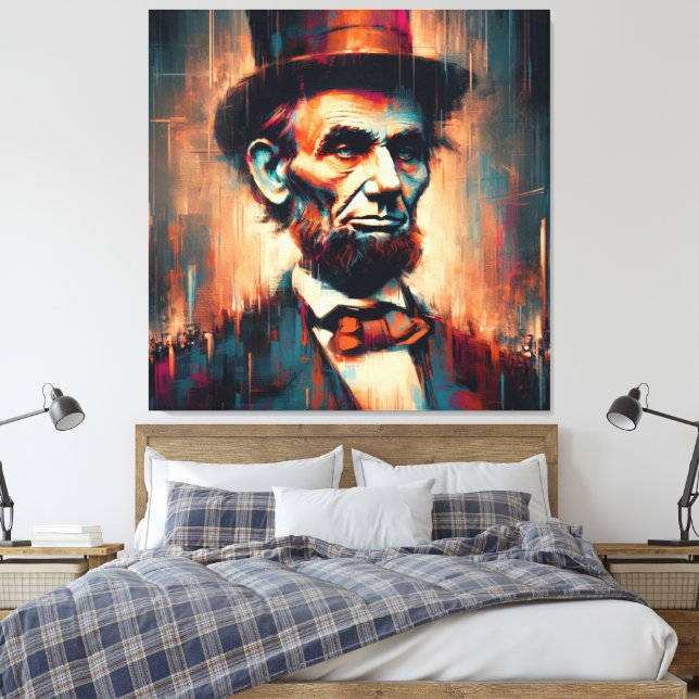 ABE LINCOLN 16TH U.S PRESIDENT 9 CANVASTRYCK (Insitu (sovrum))