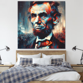 ABE LINCOLN 16TH U.S PRESIDENT CANVASTRYCK