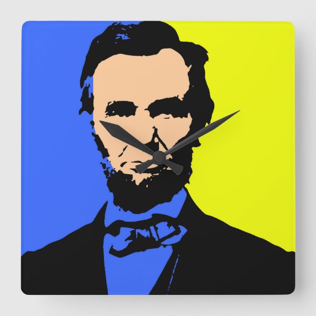 ABE LINCOLN 2 FYRKANTIG KLOCKA (Framsida)