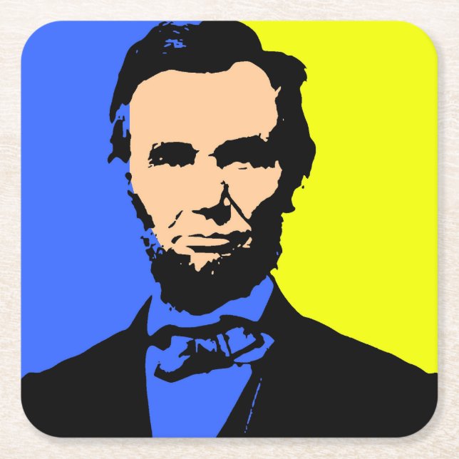 ABE LINCOLN 2 UNDERLÄGG PAPPER KVADRAT (Framsidan)