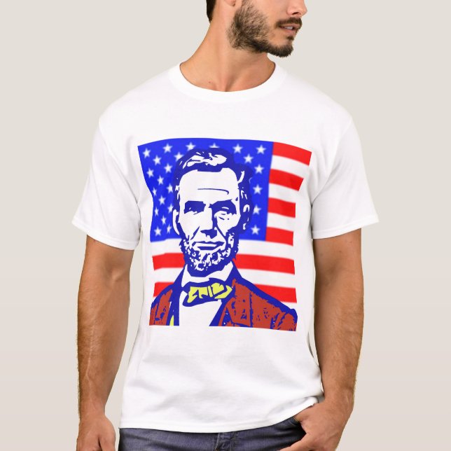 ABE LINCOLN 3 T-Shirt (Framsida)
