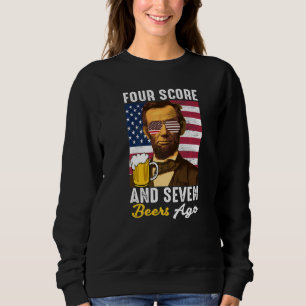 Abe Lincoln, 4:e juli, fyra poäng och sju bin T Shirt