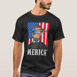Abe Lincoln 4:e juli Manar 4:e juli T Shirt