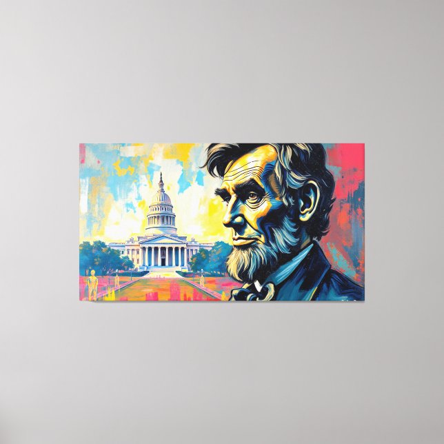ABE LINCOLN 9 CANVASTRYCK (Framsida)