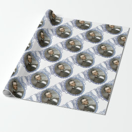 Abe Lincoln American President Vintage Porträtt US Presentpapper