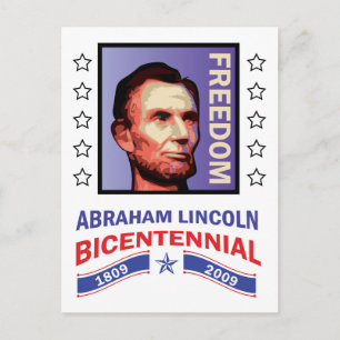 Abe Lincoln - Bicentennial Seal Vykort