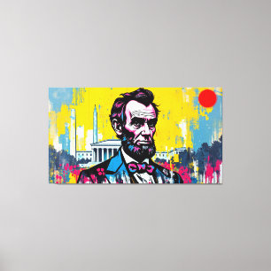 ABE LINCOLN CANVASTRYCK