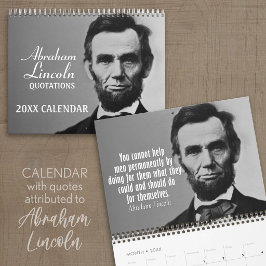Abe Lincoln Citat med foto Kalender