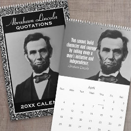 Abe Lincoln-citat med presidentfoto Kalender