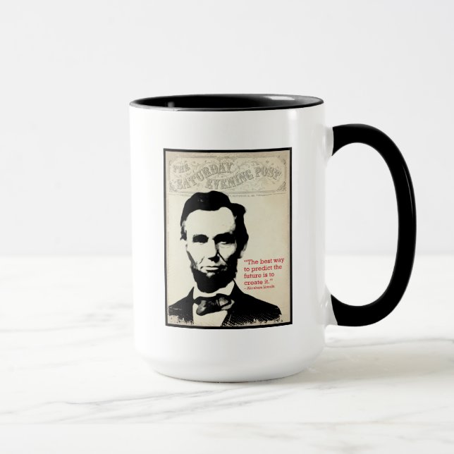 Abe Lincoln citationstecken Mugg (Höger)