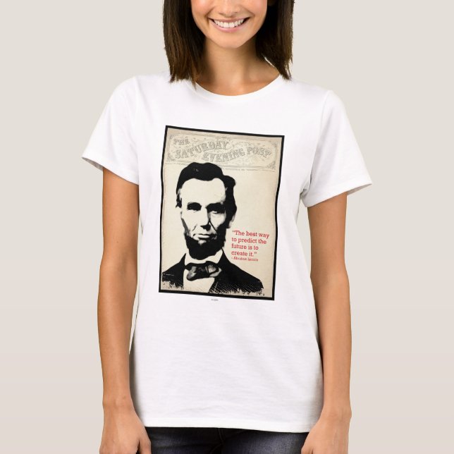 Abe Lincoln citationstecken Tee Shirt (Framsida)