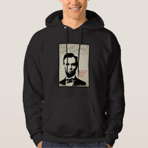 Abe Lincoln citationstecken Tröja Med Luva