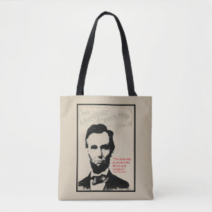 Abe Lincoln citationstecken Tygkasse