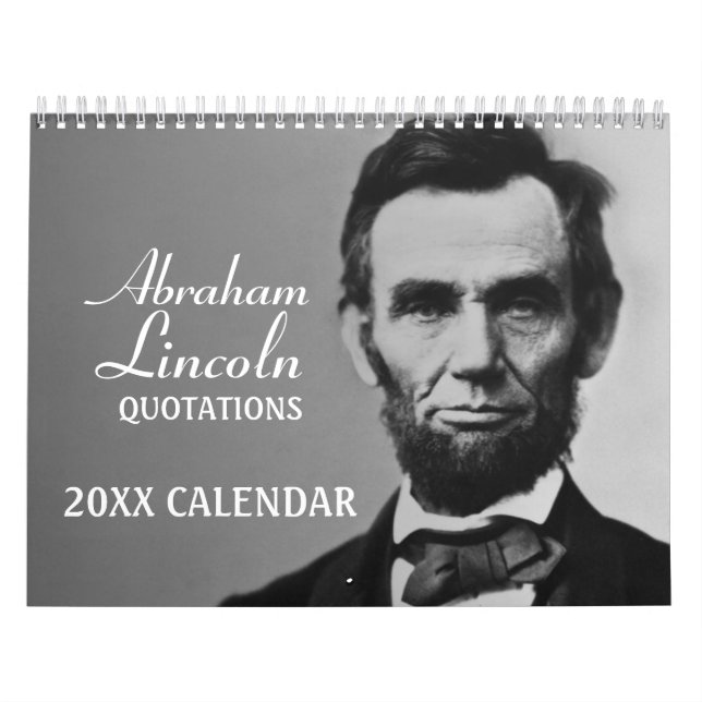 Abe Lincoln-citattecken med foto Kalender (Omslag)