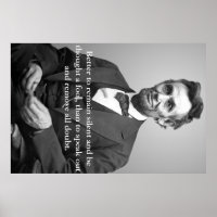 Abe Lincoln-citattecken poster
