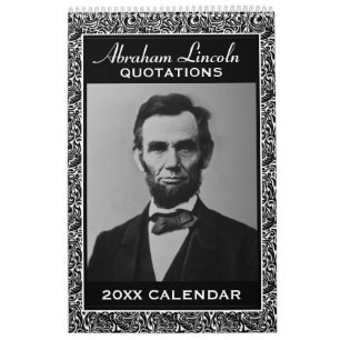 Abe Lincoln citerar med presidentfoto Kalender