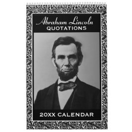 Abe Lincoln citerar med presidentfotot Kalender