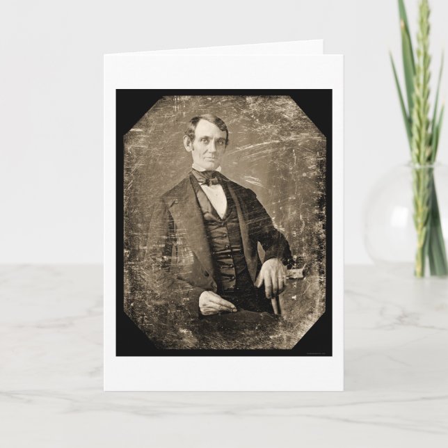 Abe Lincoln Daguerreotype 1846 Kort (Framsida)