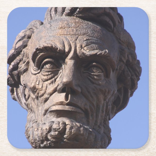 Abe Lincoln Drink Underlägg Papper Kvadrat (Framsidan)