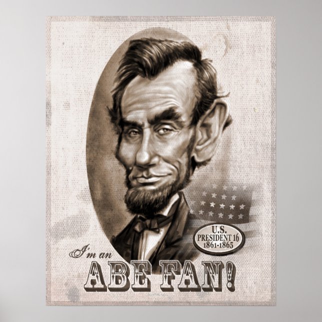 Abe Lincoln Fläkt Poster (Framsidan)