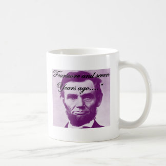 Abe Lincoln "Fourscore och sju år sedan ", Kaffemugg