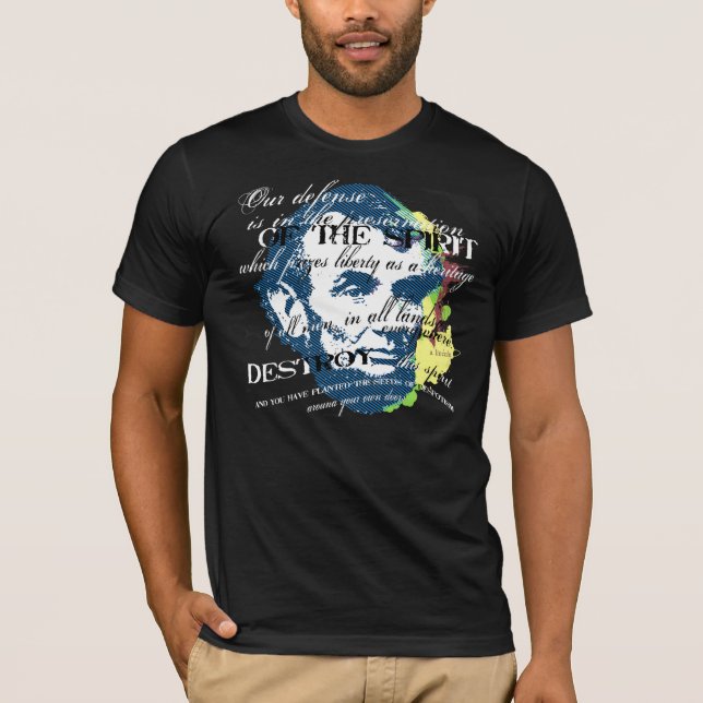 Abe Lincoln: Frihetsandan Tee (Framsida)