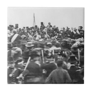 Abe Lincoln Gettysburg Adress: Slut på Krig Kakelplatta