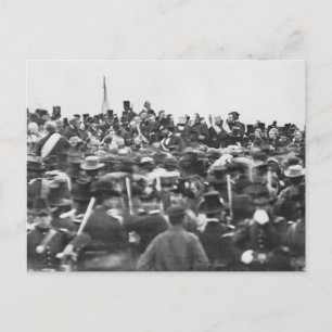 Abe Lincoln Gettysburgtalet: Slutet på inbördeskri Vykort