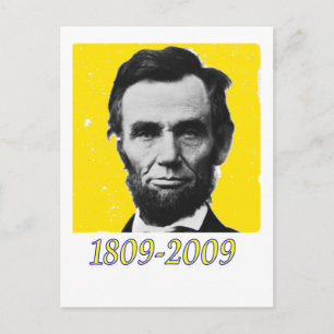 Abe Lincoln GULT 1809 2009 Vykort