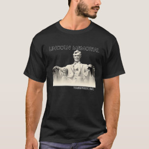 Abe Lincoln i Washington D C Monument T Shirt