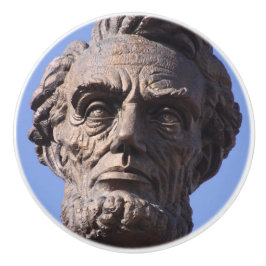 Abe Lincoln Keramisk Knapp Knopp