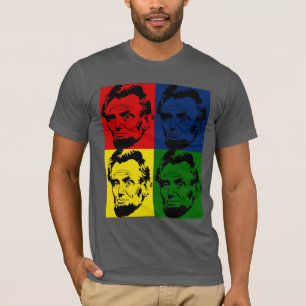 Abe Lincoln Modern 4 färger Porträtt - Tröja