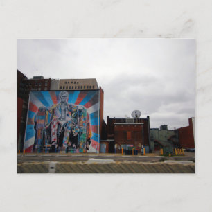 Abe Lincoln Mural, Lexington, Kentucky Vykort