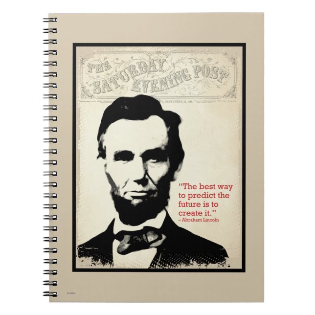 Abe Lincoln Quote Anteckningsbok (Framsidan)