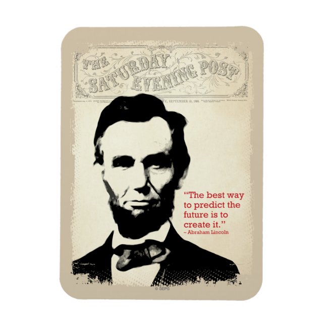 Abe Lincoln Quote Magnet (Vertikal)