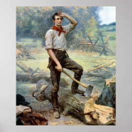 Abe Lincoln - Rail Splitter Poster