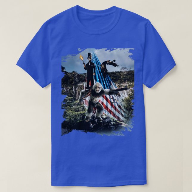 Abe Lincoln Riding T Shirt (Design framsida)